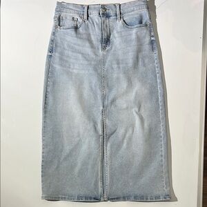 DKNY Light Blue Denim Skirt